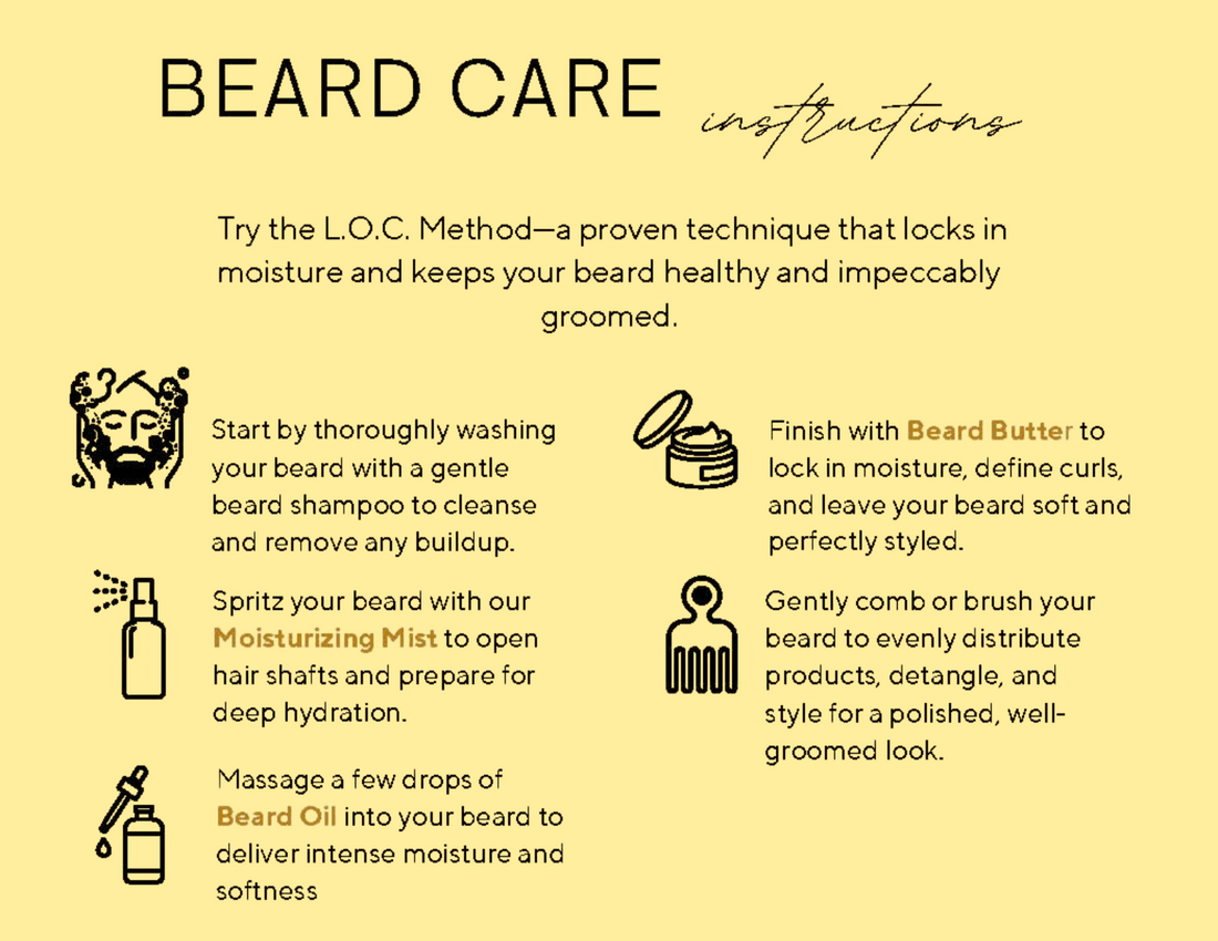 The Ultimate Beard Care Routine Using the L.O.C. Method (For Black Men’s Beards)