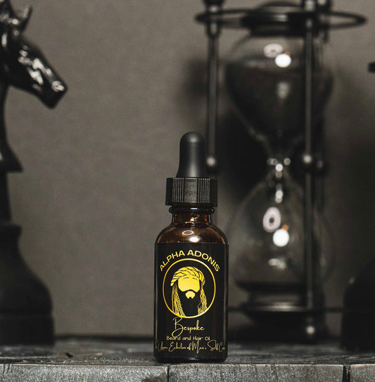 Alpha Adonis grooming oil with bold, crisp scent – Bespoke