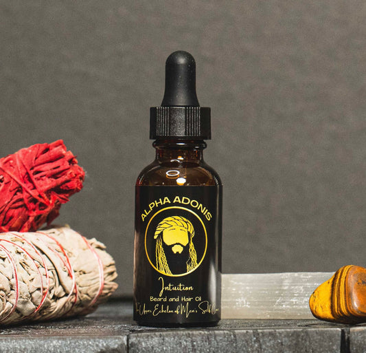 Cedarwood and Sage beard oil – Intuition by Alpha Adonis