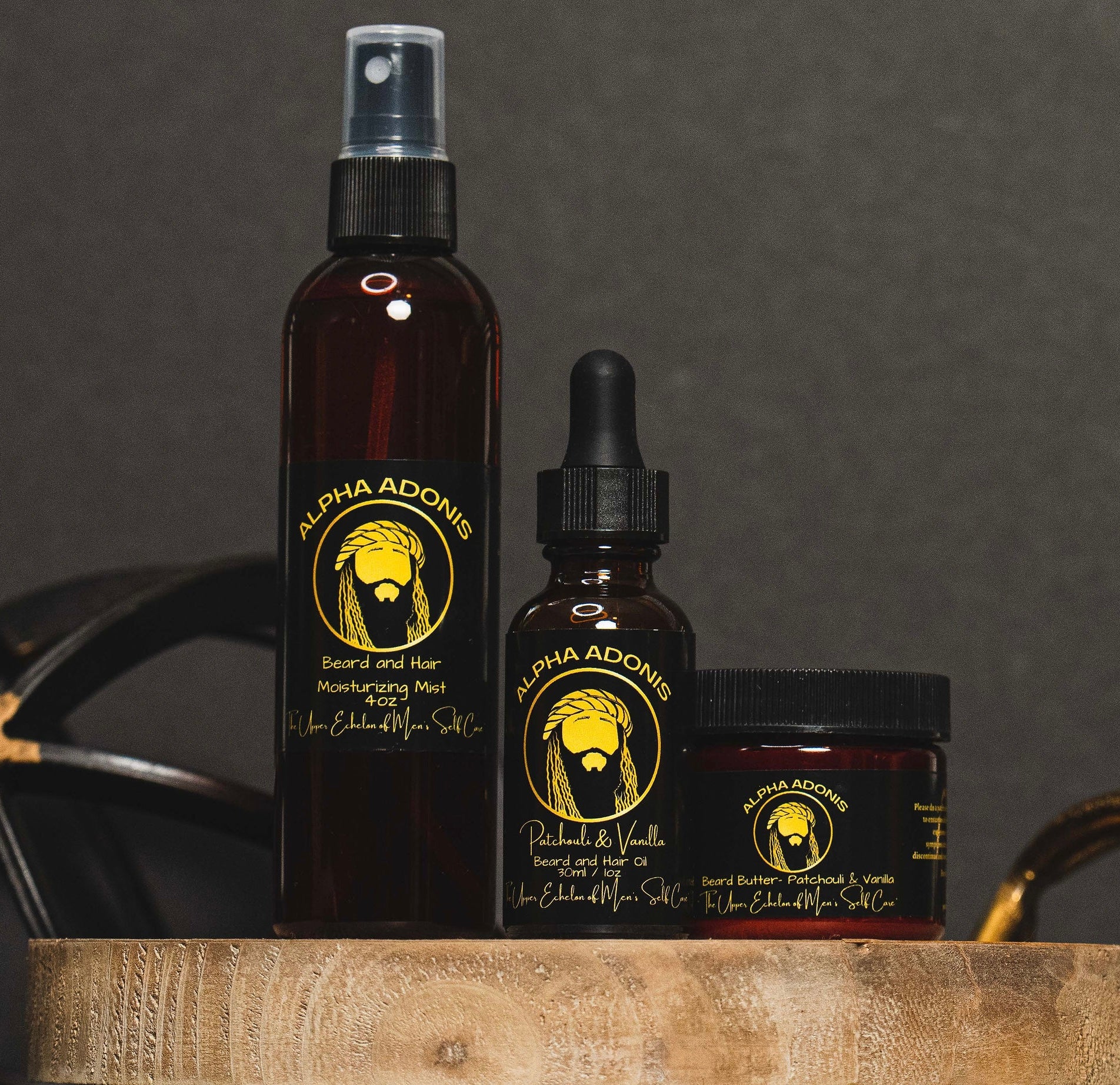 Alpha Adonis beard oil and butter bundle – Patchouli & Vanilla